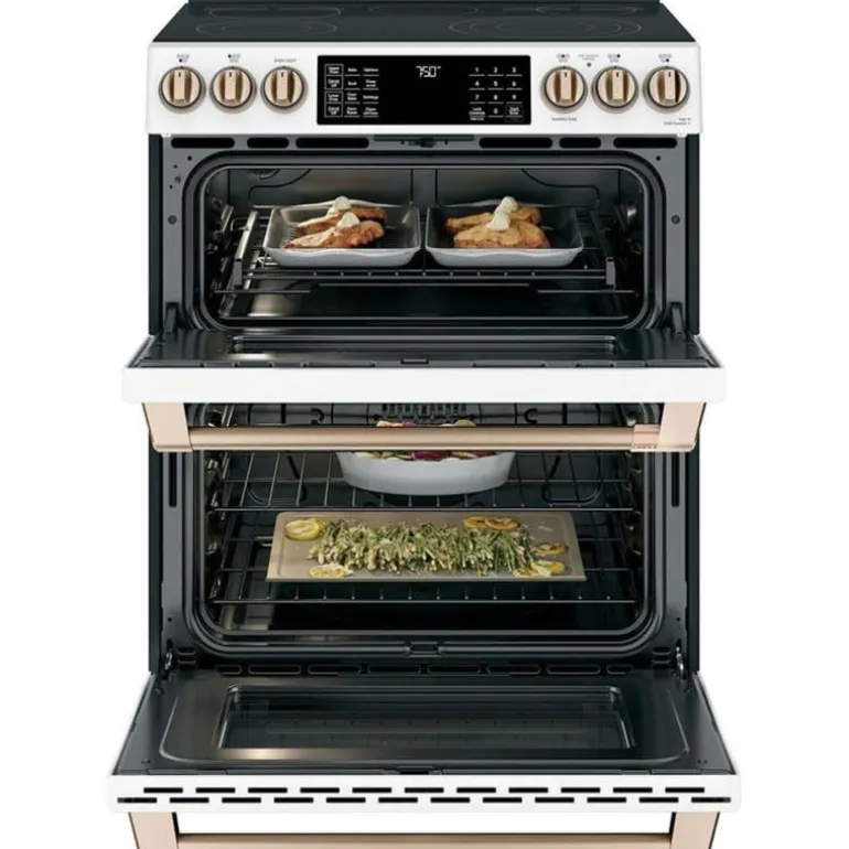 CAFE Range White 30" Electric Glass-Ceramic - CCES750P4MW2