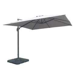 Cantilever Patio Umbrella with 360° Rotation and Base - 10 ft