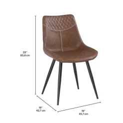 Chairs (Set of 2) - Brown