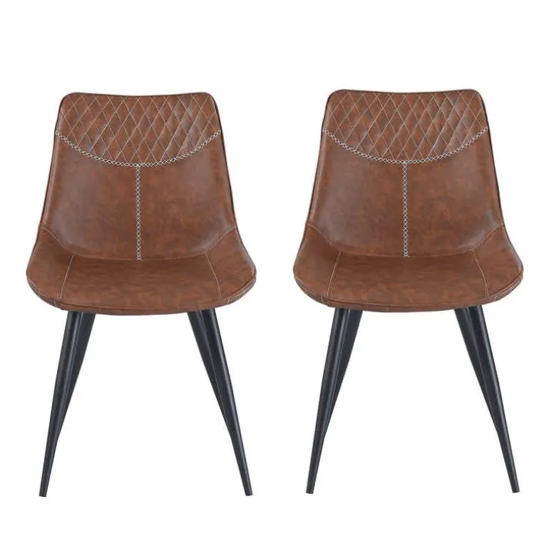 Chairs (Set of 2) - Brown