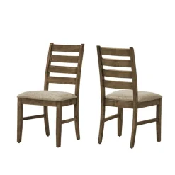 Chairs (Set of 2) - Brown & Beige - Monarch