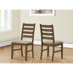Chairs (Set of 2) - Brown & Beige - Monarch