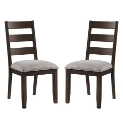 Chairs (Set of 2) - Brown & Beige