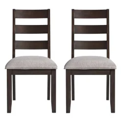 Chairs (Set of 2) - Brown & Beige