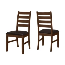 Chairs (Set of 2) - Brown & Black - Monarch