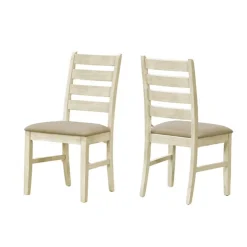 Chairs (Set of 2) - Cream - Monarch
