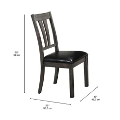 Chairs (Set of 2) - Dark Brown