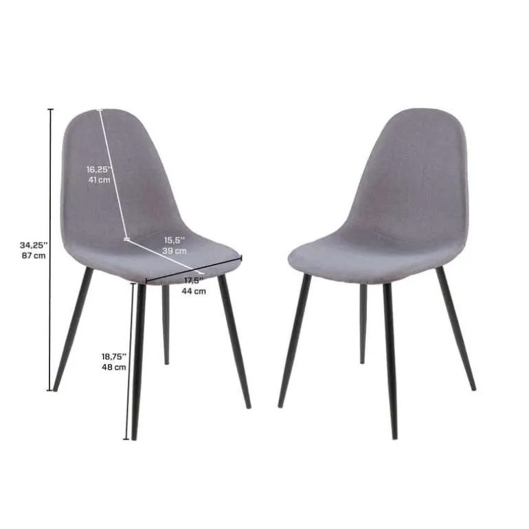 Chairs (Set of 2) - Grey