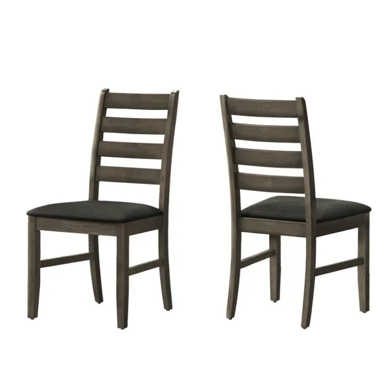 Chairs (Set of 2) - Grey & Black - Monarch