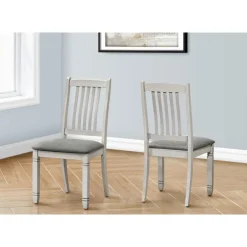 Chairs (Set of 2) - Grey - Monarch