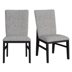 Chairs (Set of 2) - Grey Fabric