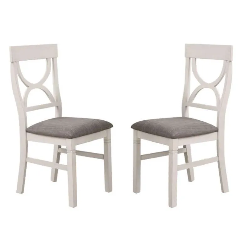 Chairs (Set of 2) - White & Grey