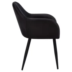 Chairs with Arms (Set of 2) - Black - Monarch