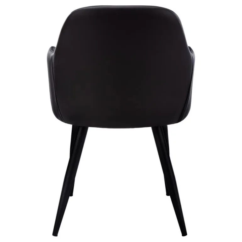 Chairs with Arms (Set of 2) - Black - Monarch