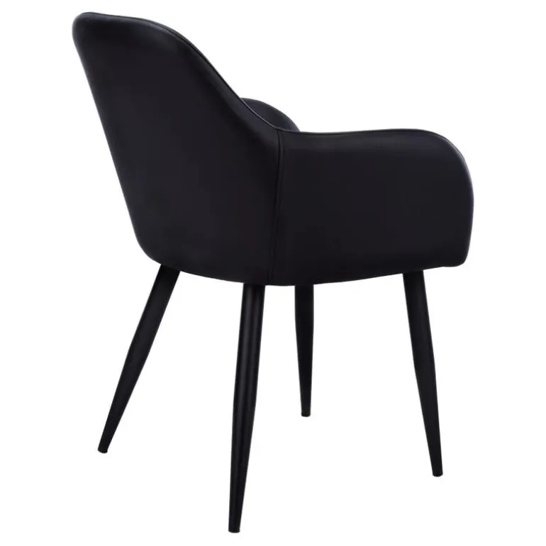 Chairs with Arms (Set of 2) - Black - Monarch