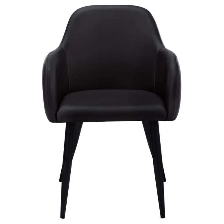 Chairs with Arms (Set of 2) - Black - Monarch