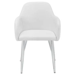 Chairs with Arms (Set of 2) - White - Monarch