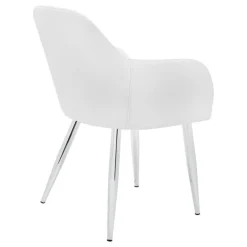 Chairs with Arms (Set of 2) - White - Monarch