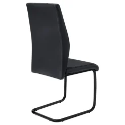 Chairs with Black Base (Set of 2) - Black - Monarch