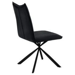 Chairs with Black Spider Legs (Set of 2) - Black - Monarch