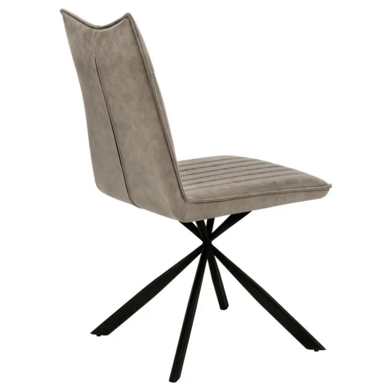Chairs with Black Spider Legs (Set of 2) - Taupe - Monarch