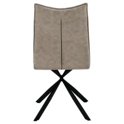 Chairs with Black Spider Legs (Set of 2) - Taupe - Monarch