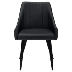 Chairs with Low Arms (Set of 2) - Black - Monarch