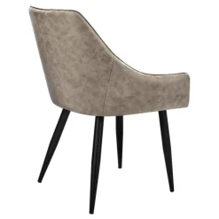 Chairs with Low Arms (Set of 2) - Taupe - Monarch