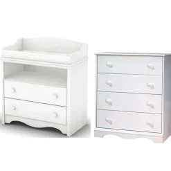 Changing Table And 4-Drawer Chest Set - South Shore