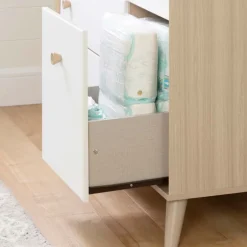 Changing Table with Drawers and Open Storage - South Shore