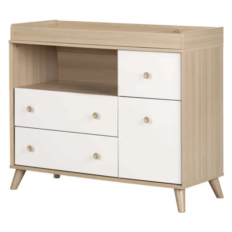 Changing Table with Drawers and Open Storage - South Shore
