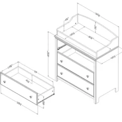 Changing Table With Drawers - South Shore