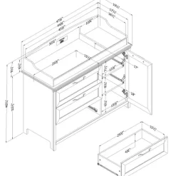 Changing Table with Removable Rim - South Shore