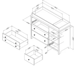Changing Table With Station - South Shore