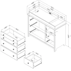 Changing Table With Station - South Shore