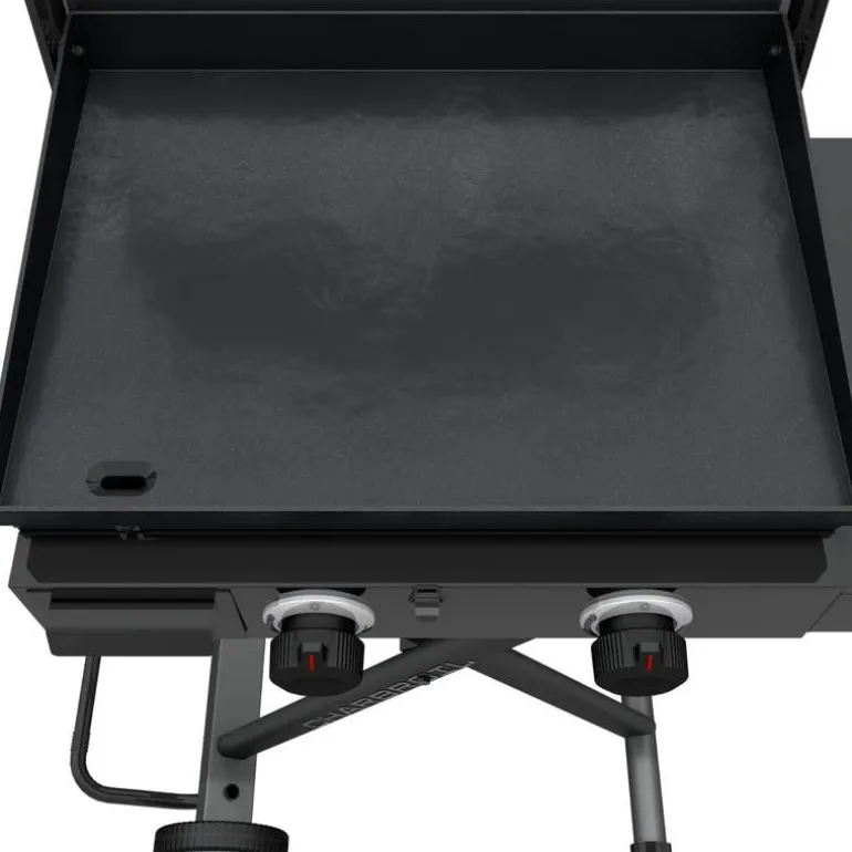 Charbroil 22 in Portable Propane Gas Griddle with Folding Cart and 2 Burners - 24 000 BTU