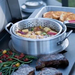 Charbroil 5-in-1 Propane Cooking Station with Plancha, Pizza Oven, and Wok - 36 000 BTU