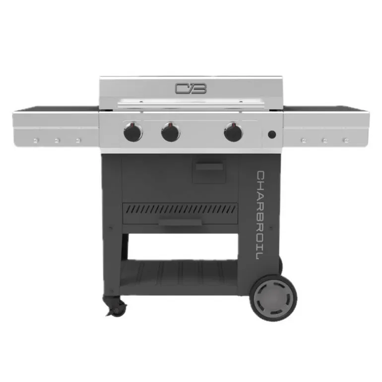 Charbroil 5-in-1 Propane Cooking Station with Plancha, Pizza Oven, and Wok - 36 000 BTU