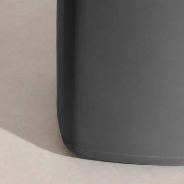 Charcoal Grey Pouf - South Shore