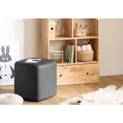 Charcoal Grey Pouf - South Shore