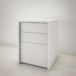 Chrono Filing Cabinet, 3-Drawer, White - Nexera