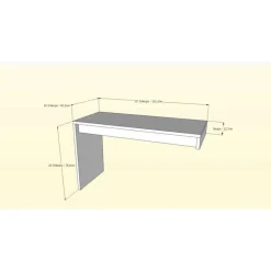 Chrono Reversible Desk Panel, White And Natural Maple - Nexera
