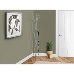 Coat rack - 8 hooks / branch shaped / contemporary hammered metal - 74