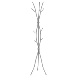Coat rack - 8 hooks / branch shaped / contemporary hammered metal - 74