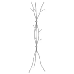 Coat rack - 8 hooks / branch shaped / contemporary hammered metal - 74