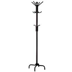 Coat rack - 70"h / black metal