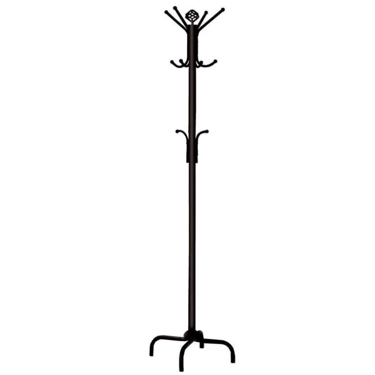 Coat rack - 70"h / black metal