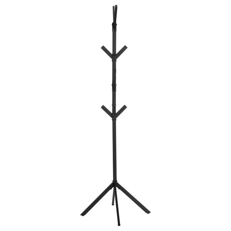 Coat rack - 70"h / black metal