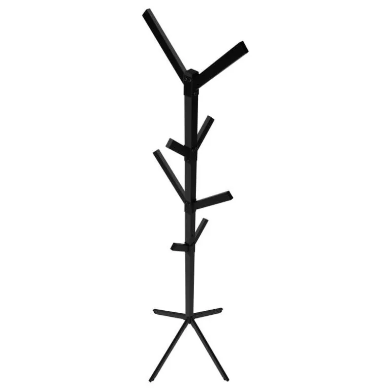 Coat rack - 70"h / black metal