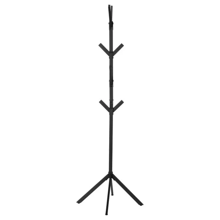 Coat rack - 70"h / black metal